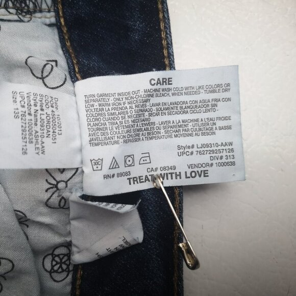 l.e.i. Ashley Ladies Size 13 Short Medium Wash Low Rise Slim Boot Jeans - Picture 7 of 15